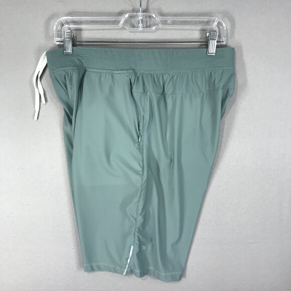 Kenneth Cole Active Shorts Men's Medium Green Tech Zip Stretch Water Resistant - Picture 10 of 13